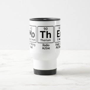 Taza De Viaje Tabla Periódica de la Madre Ciencia   Química Lind