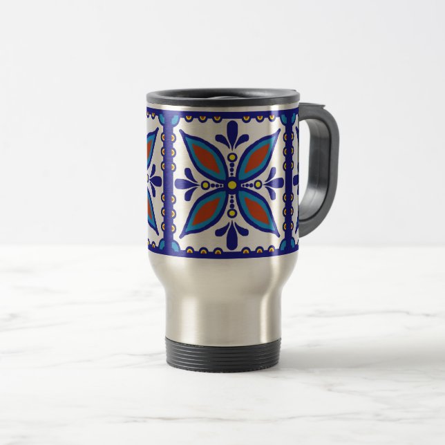 Taza De Viaje Talavera Tile (Anverso derecho)
