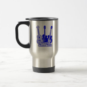 Taza De Viaje Talentoso desde su nacimiento. guitarras azules vi