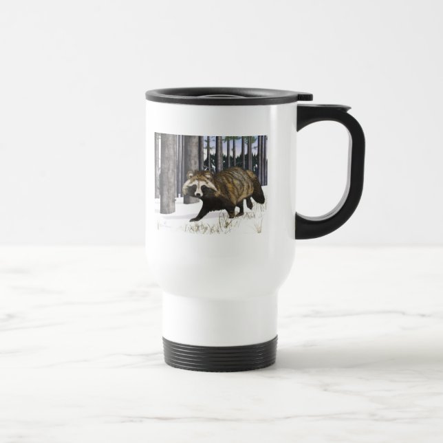 Taza De Viaje Tanuki - Perro Raccoon (Derecha)