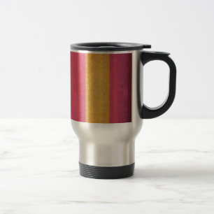 Taza De Viaje Tapa de la tumbona de tela a rayas