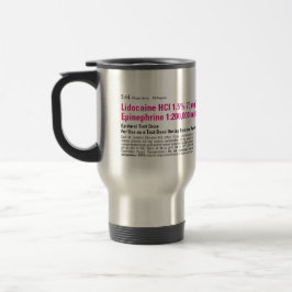 Taza De Viaje Tapa divertida de lidocaína médica