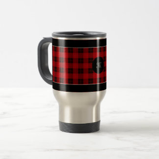 Taza De Viaje Tapa/tartán tinto y negro
