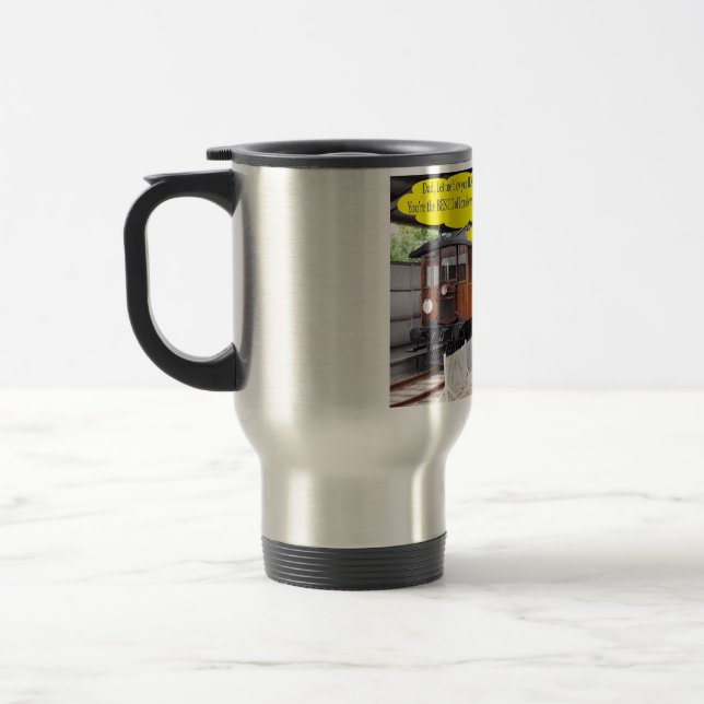 Taza De Viaje taquilla de viaje inoxidable. feliz día del padre. (Izquierda)