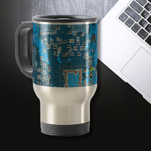Taza De Viaje Tarjeta de circuito azul PCB del conjunto del circ
