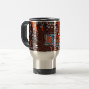 Taza De Viaje Tarjeta de circuito del Naranja PCB del conjunto d