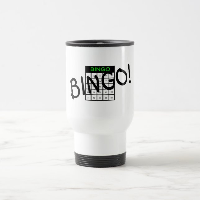 Taza De Viaje Tarjeta del bingo (Centro)