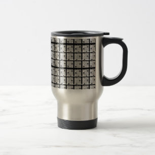 Taza De Viaje Tarjetas de Bingo Negro