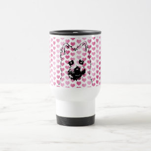 Taza De Viaje Tarjetas del día de San Valentín - silueta de