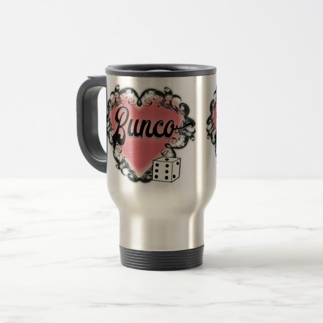 Taza De Viaje tatuaje del corazón de bunco (Anverso izquierdo)