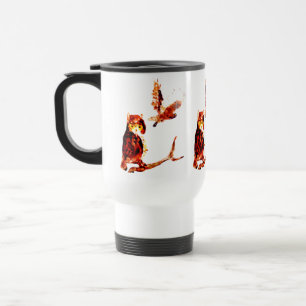 Taza De Viaje Tawny Owl Art