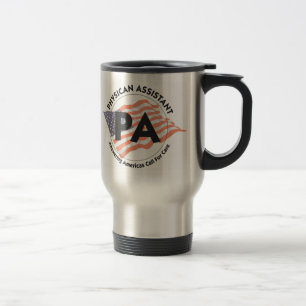 Taza De Viaje Taza auxiliar del viaje del médico patriótico