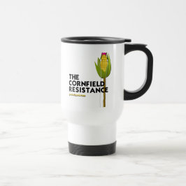 Taza De Viaje Taza blanca del viaje - la resistencia del campo