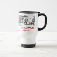 Taza criminal muerta del viaje del abogado