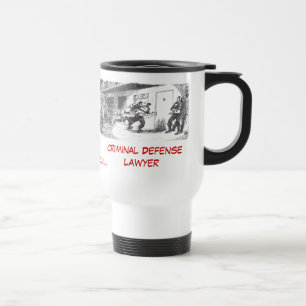 Taza De Viaje Taza criminal muerta del viaje del abogado