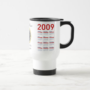 Taza De Viaje ¡Taza de la inauguración de Obama - crea - sí,