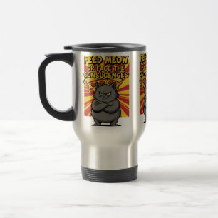 Taza De Viaje "Taza de Pizza Divertida – Rebanada de Felicidad p
