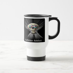 Taza De Viaje Taza del viaje - adicto a cafeína (atado con
