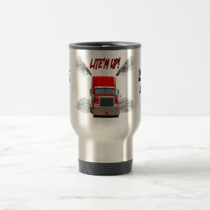 Taza De Viaje Taza del viaje con "LITE'M PARA ARRIBA!" diseño