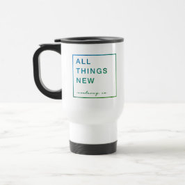 Taza De Viaje Taza del viaje del acero inoxidable (azul/verde)