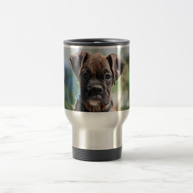 Taza De Viaje Taza del viaje del acero inoxidable del perrito (Centro)