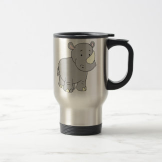 Taza De Viaje Taza del viaje del amor del rinoceronte