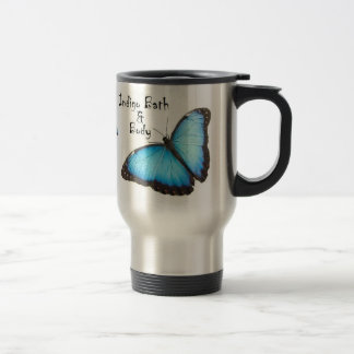 Taza De Viaje Taza del viaje del añil - dóblese