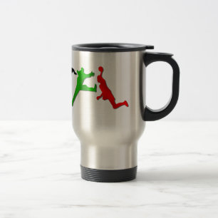 Taza De Viaje Taza del viaje del balonmano - dé como regalo