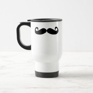Taza De Viaje Taza del viaje del bigote (para los righties)