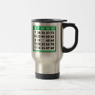 Taza De Viaje Taza del viaje del bingo