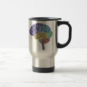 Taza De Viaje Taza del viaje del cerebro