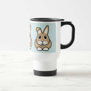 Taza De Viaje Taza del viaje del conejo del dibujo animado