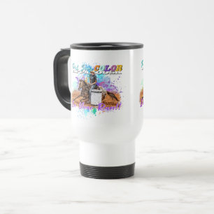 Taza De Viaje Taza del viaje del corredor del barril del