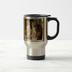 Taza De Viaje Taza del viaje del gatito del espejo