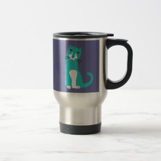 Taza De Viaje Taza del viaje del gato azul