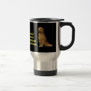 Taza De Viaje Taza del viaje del golden retriever