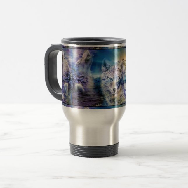 Taza De Viaje Taza del viaje del lobo (Anverso izquierdo)