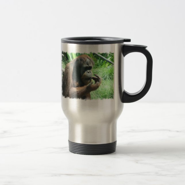 Taza De Viaje Taza del viaje del mono del orangután (Derecha)