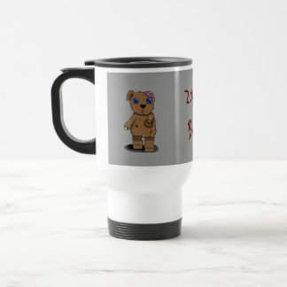 Taza De Viaje Taza del viaje del oso del zombi