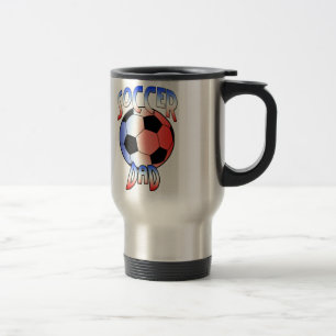 Taza De Viaje Taza del viaje del papá del fútbol