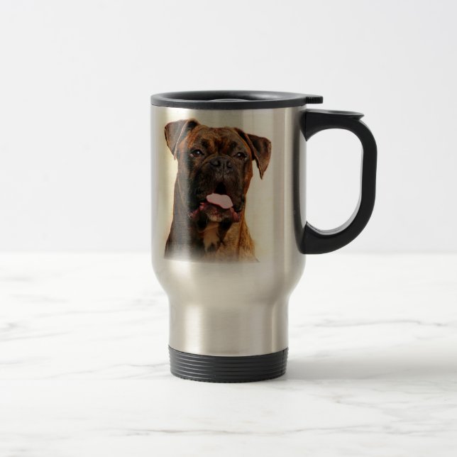 Taza De Viaje Taza del viaje del perro del boxeador (Derecha)