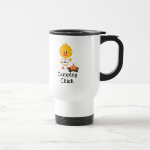 Taza De Viaje Taza del viaje del polluelo que acampa