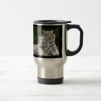 Taza De Viaje Taza del viaje del viajero del tigre del albino