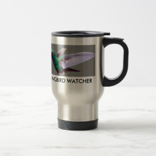TAZA DE VIAJE TAZA DEL VIAJE DEL VIGILANTE DEL COLIBRÍ