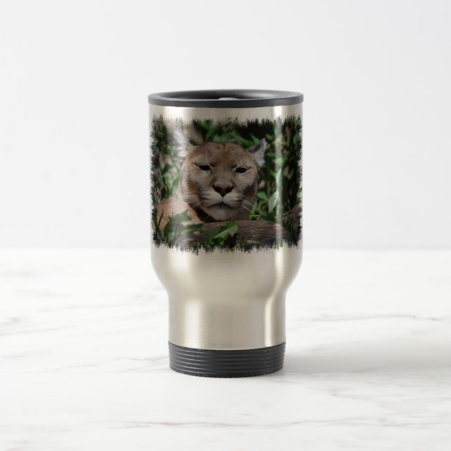 Taza De Viaje Taza despredadora del viaje del puma (Centro)
