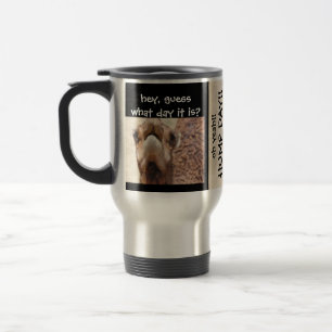 Taza De Viaje Taza divertida, negro y moreno del viaje del DÍA