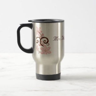 Taza De Viaje Taza floral moderna del viaje