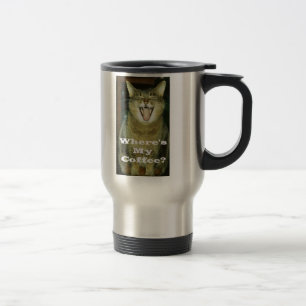 Taza De Viaje Taza gorda divertida del viaje del gato