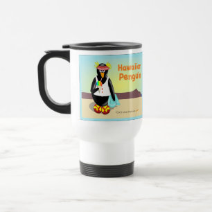 Taza De Viaje Taza hawaiana del viaje del pingüino