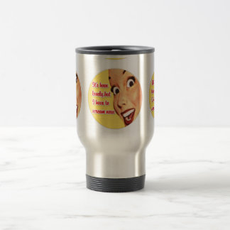 Taza De Viaje Taza inoxidable del viaje del GRITO retro